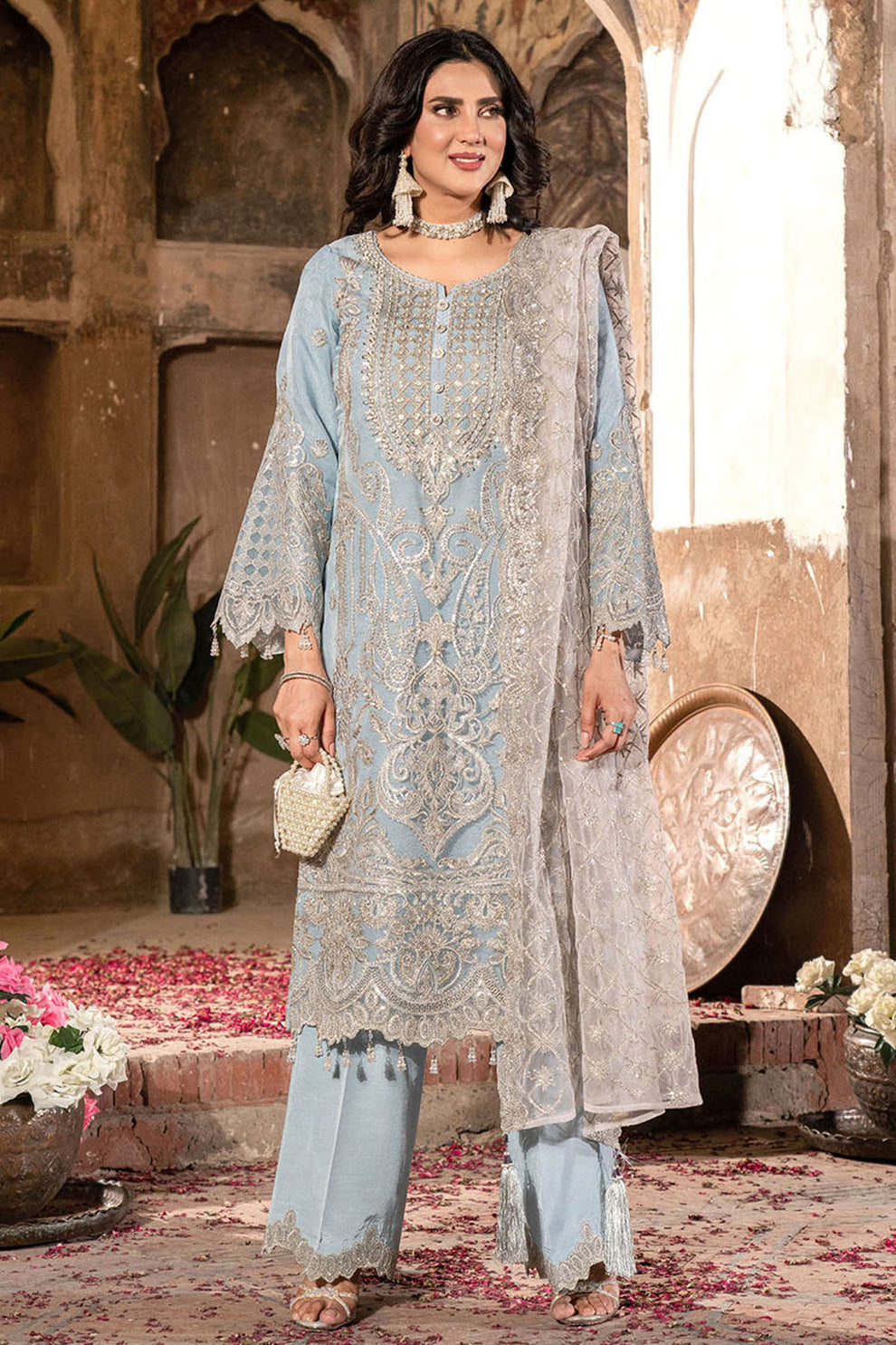 Imrozia Premium | Tehwar Premium | IP-147 ANCHAL - Ladies Clothes - Maria Faisal