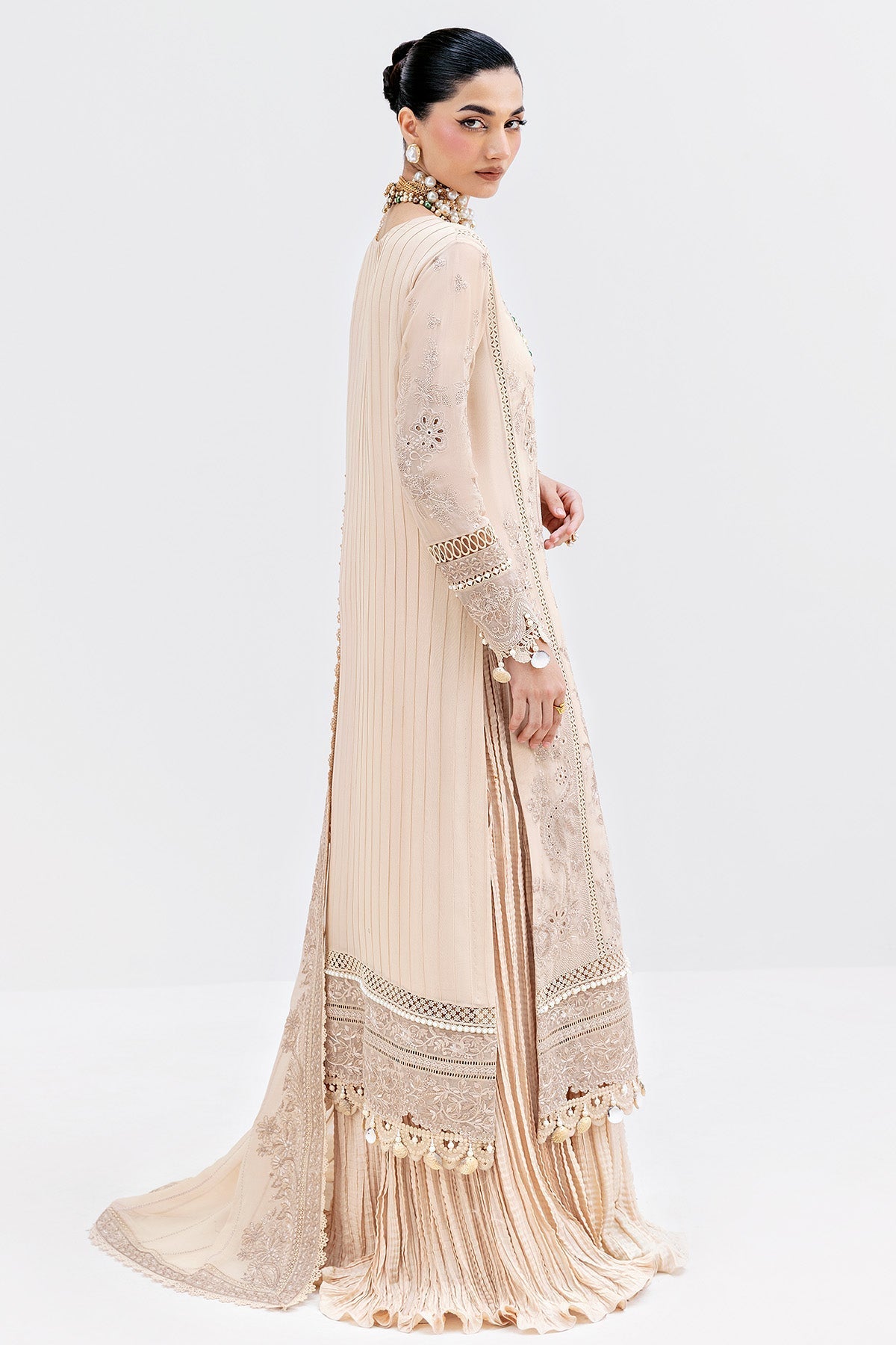 Imrozia Premium | Luxe Serene 25 | S-1094 SAND - Ladies Clothes - Maria Faisal