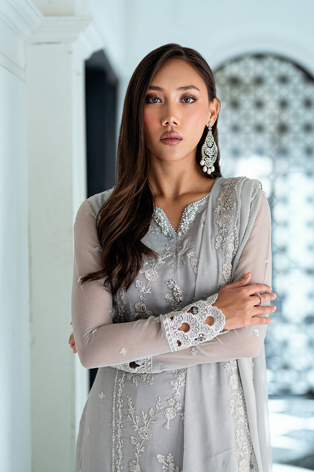 Azure | Ensembles | Ash Veil - Ladies Clothes - Maria Faisal