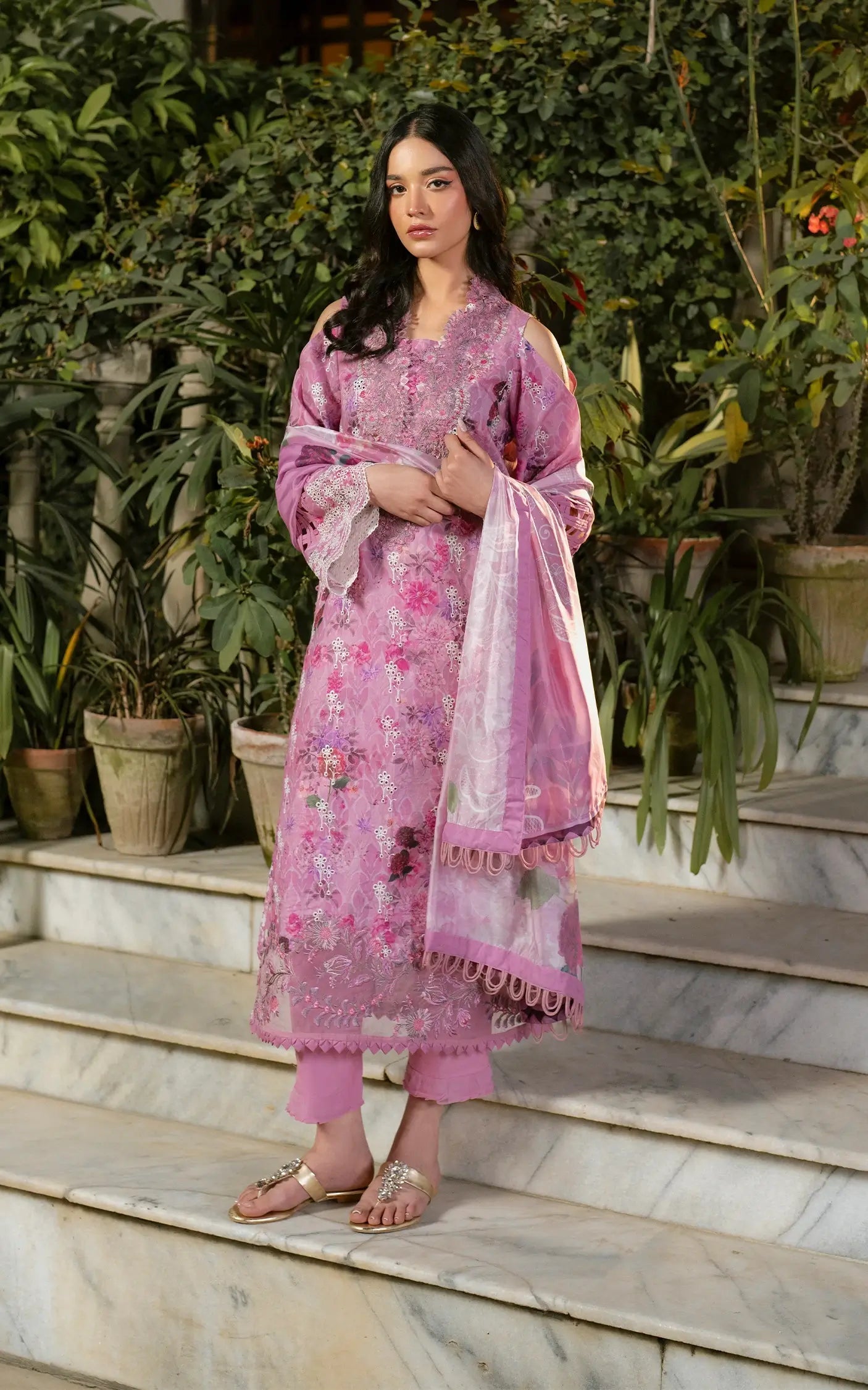 Asifa and Nabeel | Gulkari Summer 25 | Dawn Petals (GKL-10) - Ladies Clothes
