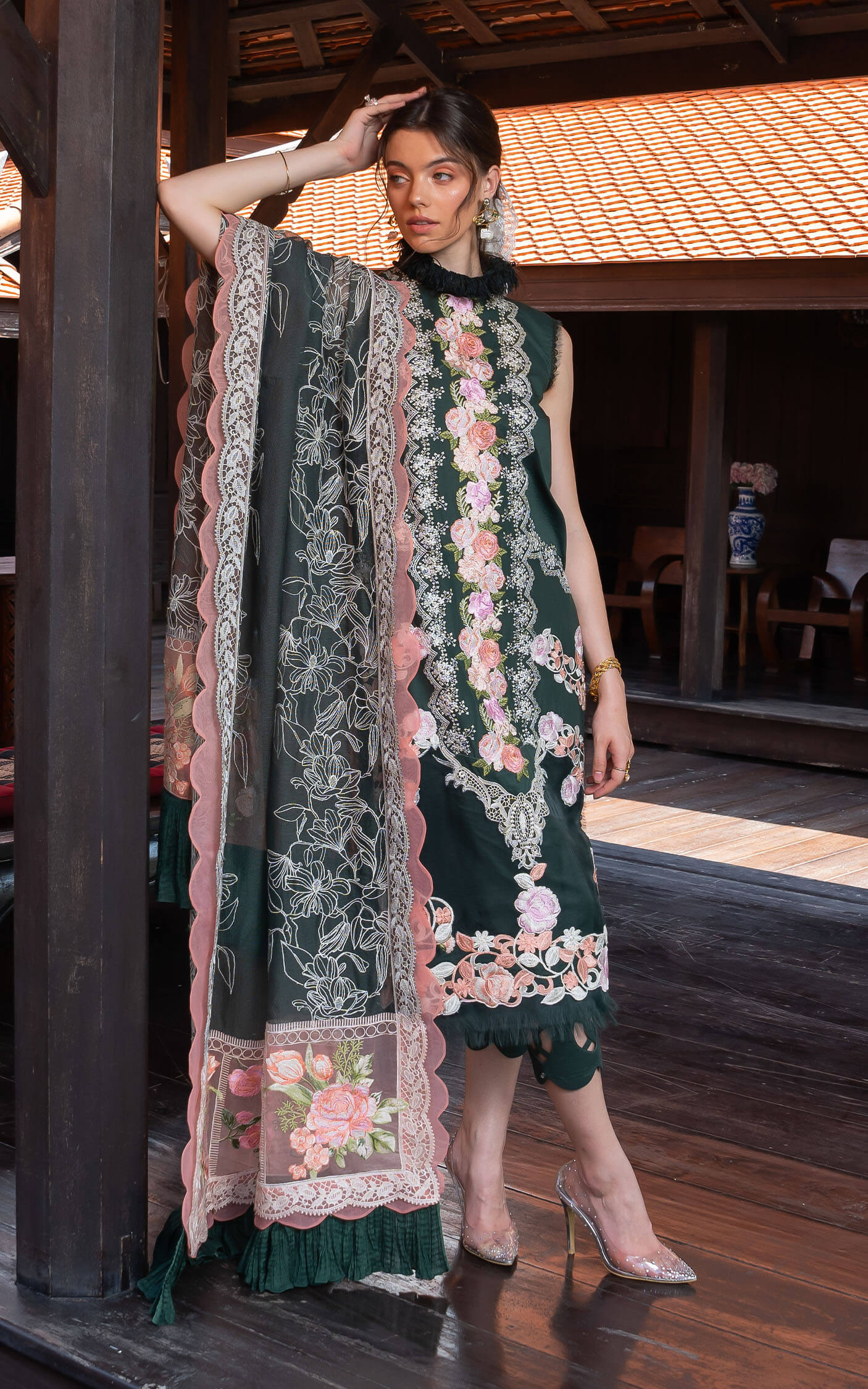 Asifa and Nabeel | Rosemary Ruffles 24 | Charisma - Pakistani Dress - Maria Faisal