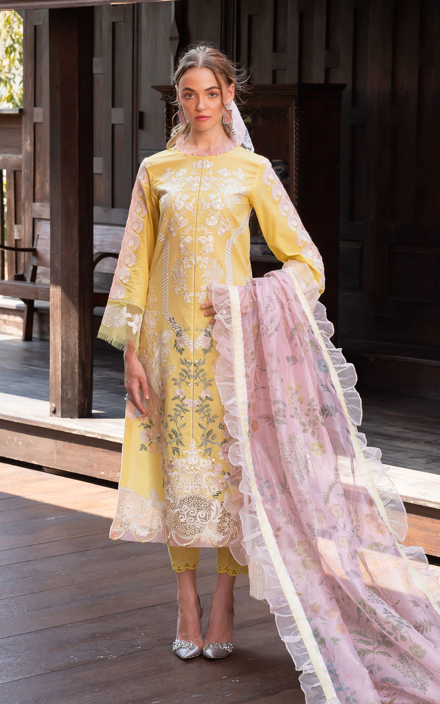 Asifa and Nabeel | Rosemary Ruffles 24 | Essence - Pakistani Dress - Maria Faisal