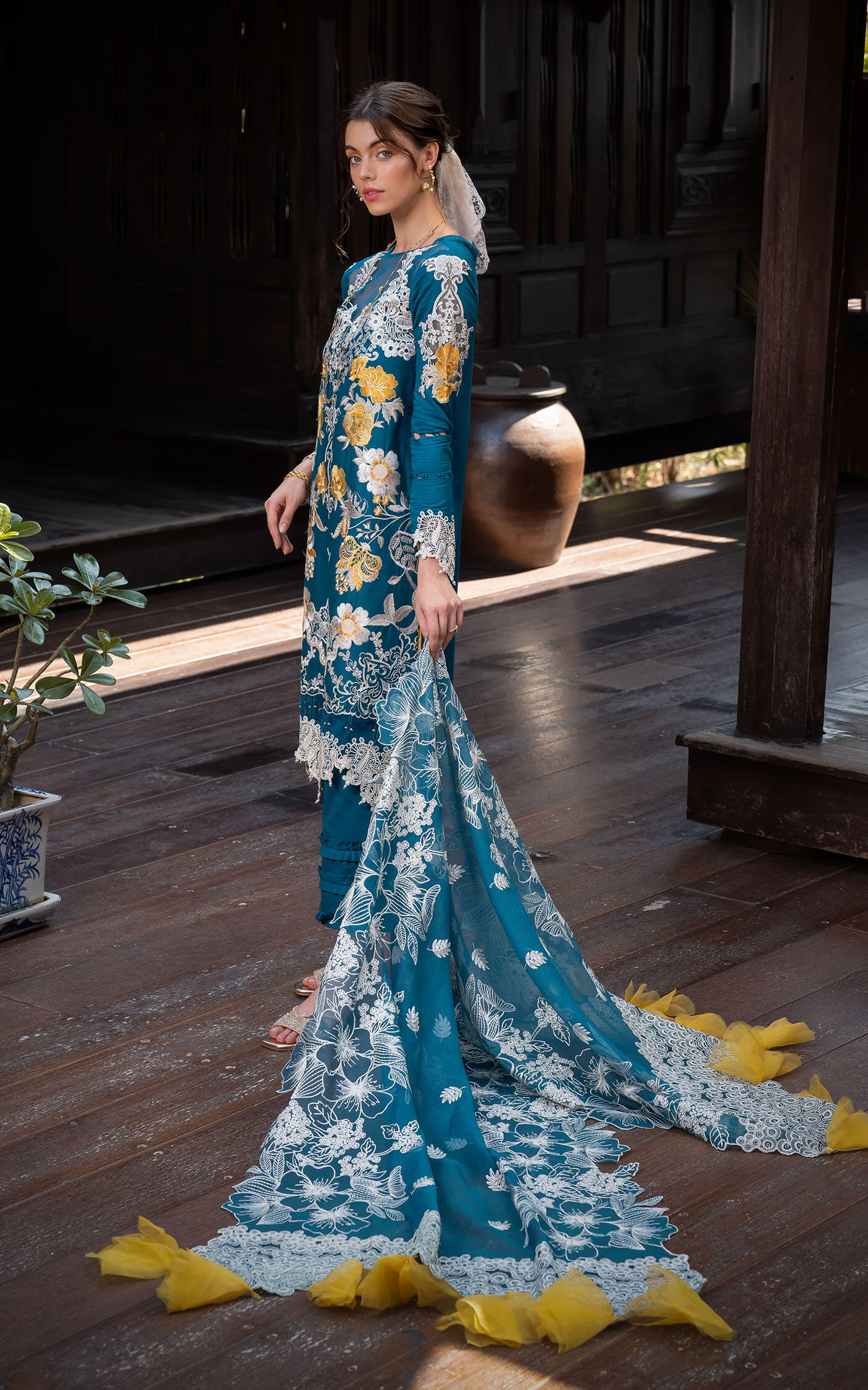 Asifa and Nabeel | Rosemary Ruffles 24 | Flora - Pakistani Dress - Maria Faisal