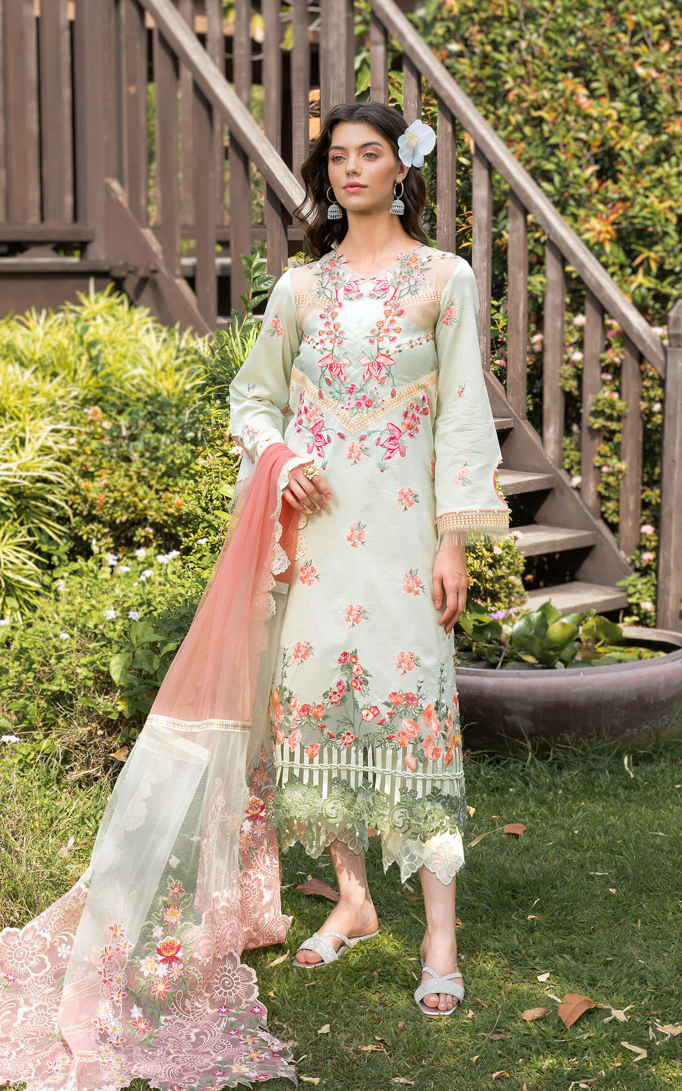 Asifa and Nabeel | Rosemary Ruffles 24 | Serene - Pakistani Dress - Maria Faisal