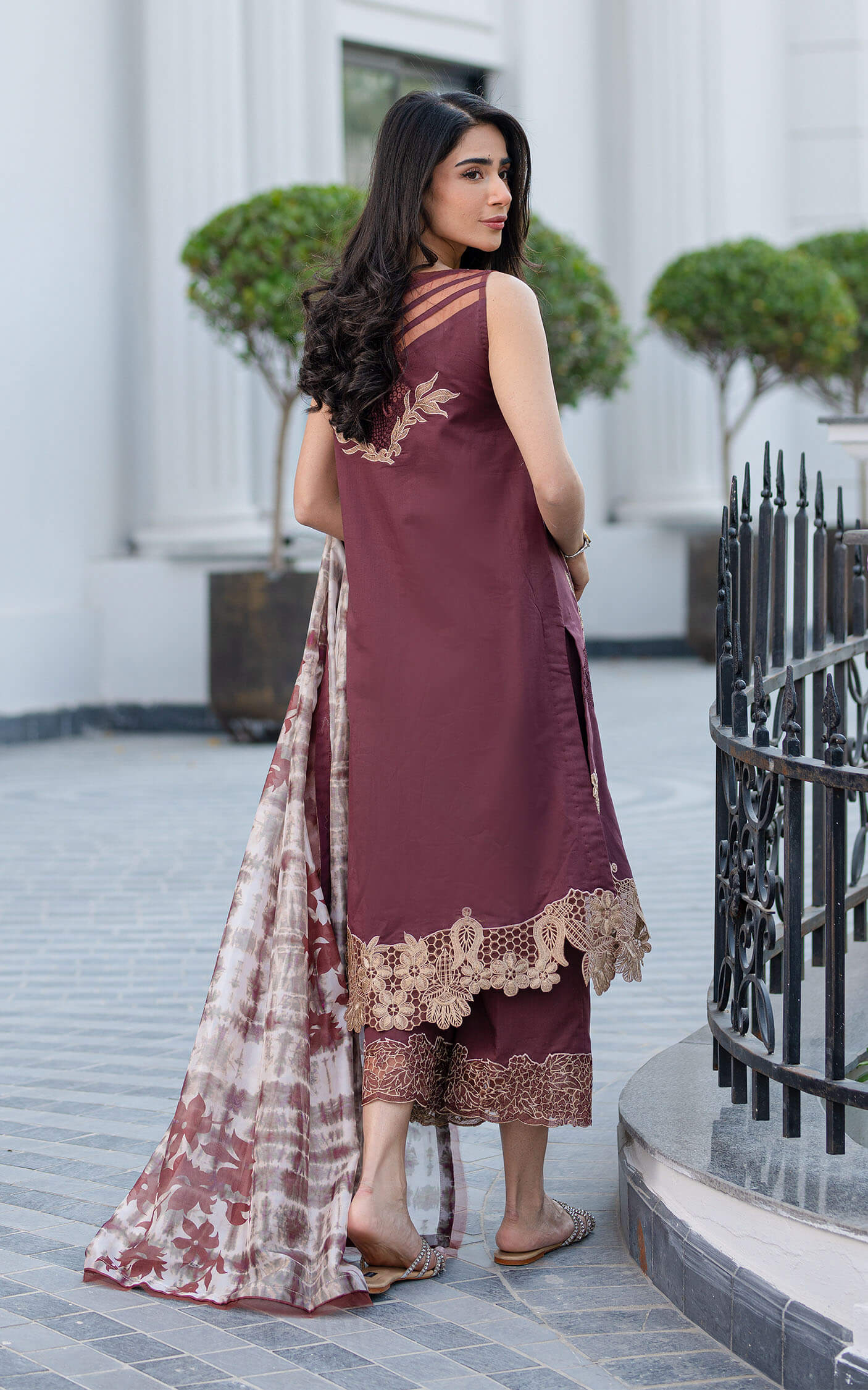 Asifa and Nabeel | Rosemary Ruffles 24 | Sheen - Pakistani Dress - Maria Faisal