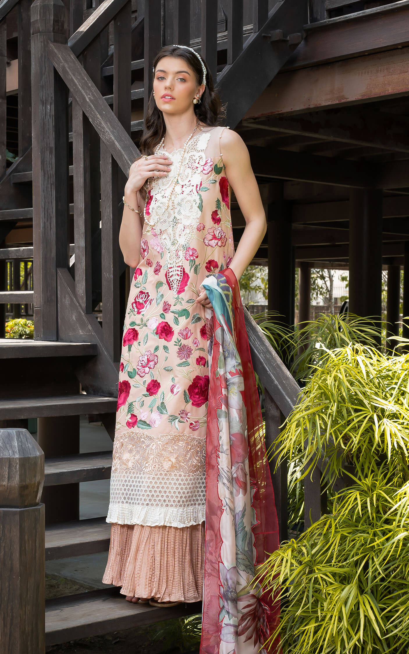 Asifa and Nabeel | Rosemary Ruffles 24 | Botanica - Pakistani Dress - Maria Faisal