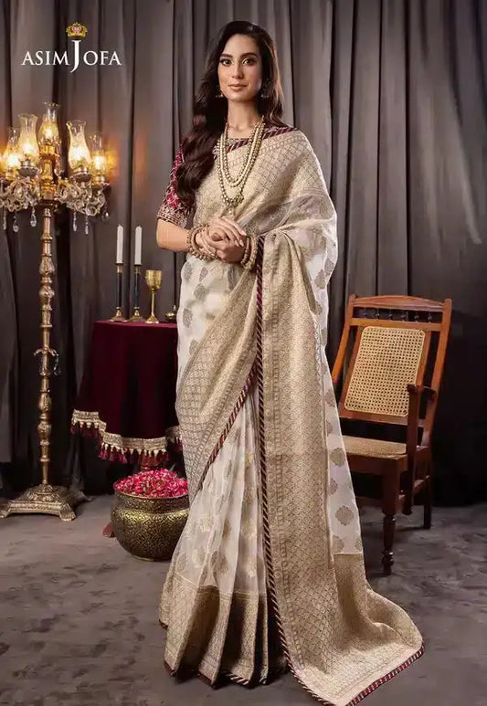 Asim Jofa | Bekhudi Luxury Chiffon 23 | AJBK-04 by Maria Faisal - Registered Vendor of : Asim Jofa - type : Pakistani Dress - 100% original wedding dresses