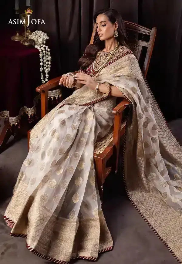 Asim Jofa | Bekhudi Luxury Chiffon 23 | AJBK-04 by Maria Faisal - Registered Vendor of : Asim Jofa - type : Pakistani Dress - 100% original wedding dresses