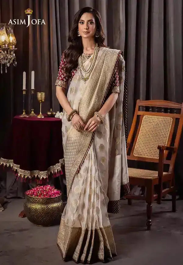 Asim Jofa | Bekhudi Luxury Chiffon 23 | AJBK-04 by Maria Faisal - Registered Vendor of : Asim Jofa - type : Pakistani Dress - 100% original wedding dresses