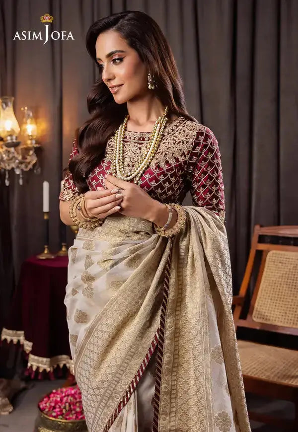 Asim Jofa | Bekhudi Luxury Chiffon 23 | AJBK-04 by Maria Faisal - Registered Vendor of : Asim Jofa - type : Pakistani Dress - 100% original wedding dresses