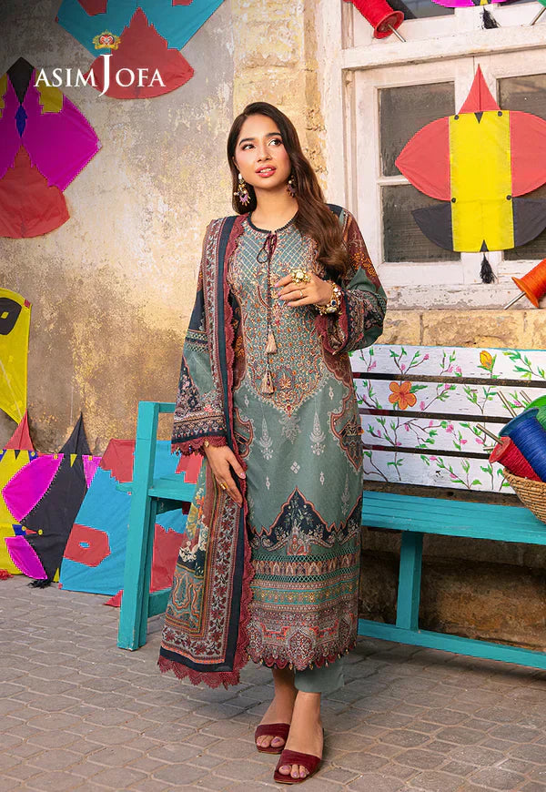 Asim Jofa | Aira Summer Prints | AJAR-01 - Pakistani Dress - Maria Faisal
