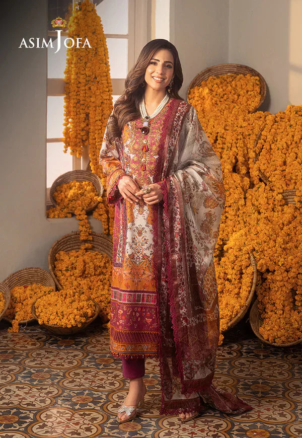 Asim Jofa | Aira Summer Prints | AJAR-04 - Pakistani Dress - Maria Faisal
