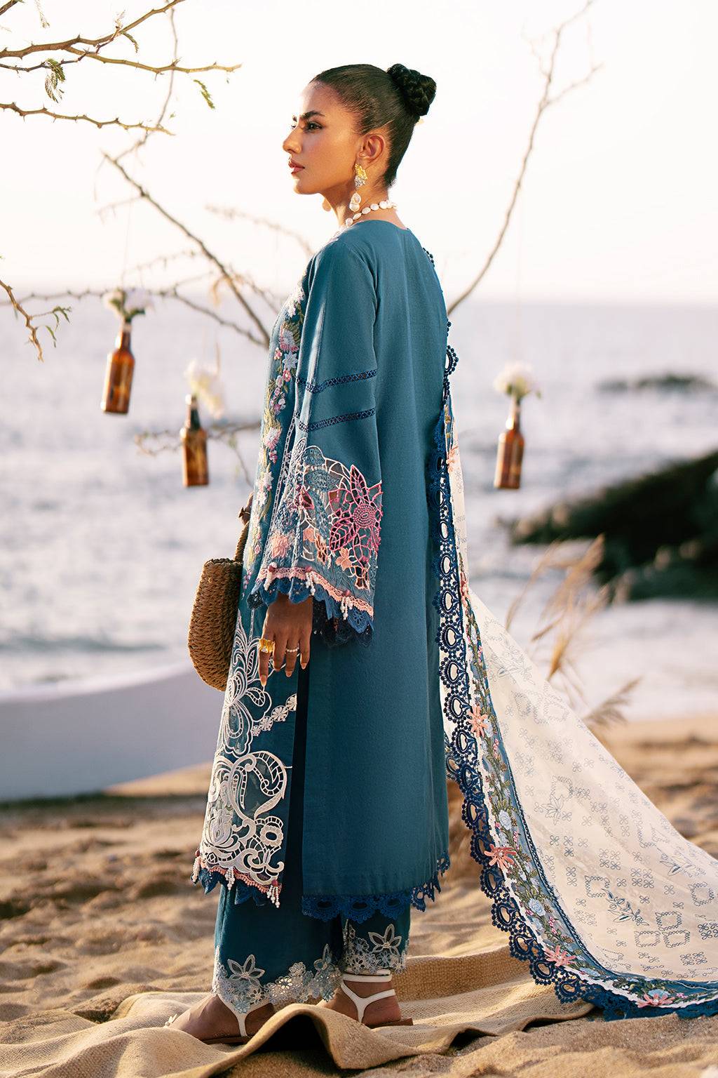 AJR Couture | Dastan Luxury Lawn 25 | Aura by Maria Faisal - Registered Vendor of : AJR Couture - type : Ladies Clothes - 100% original wedding dresses