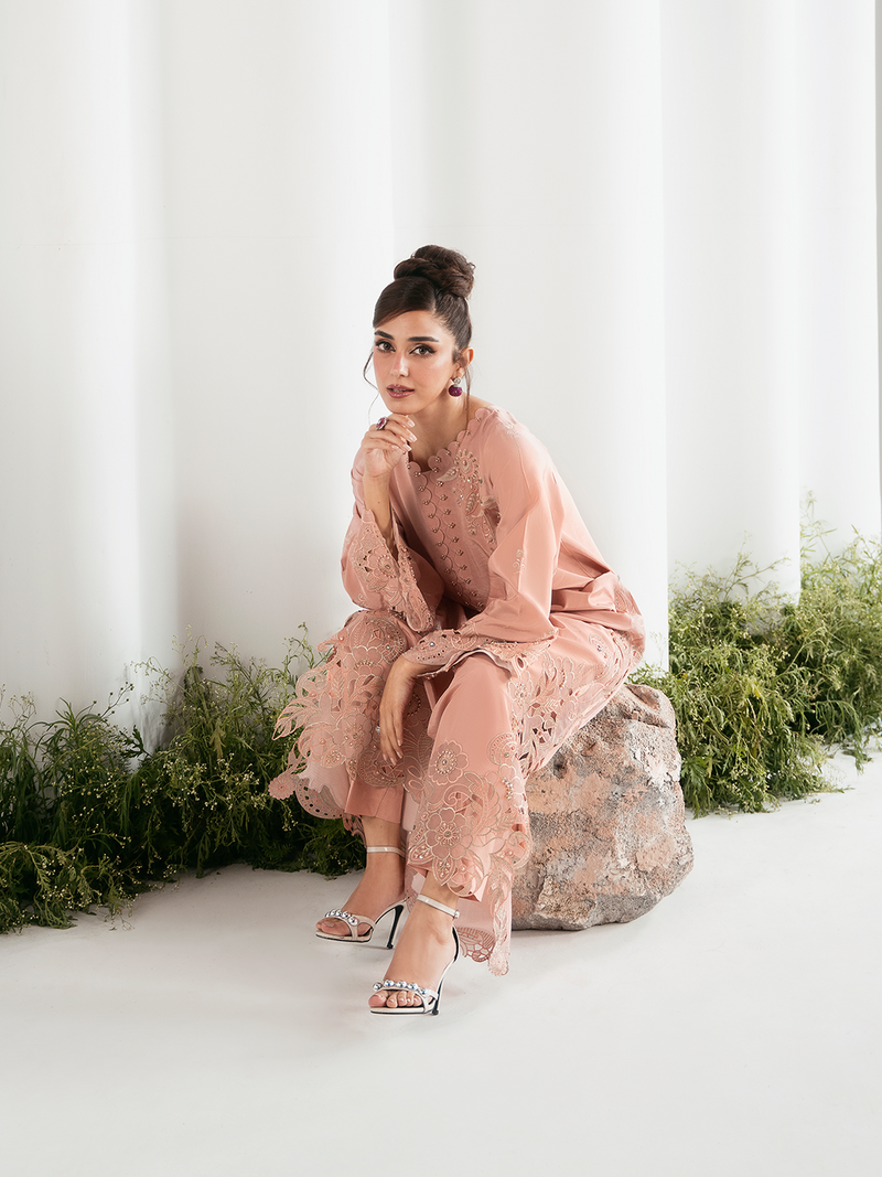 Ain | Luxe Edit | Azure - Luxury Dress - available at Maria Faisal in UK and USA.
