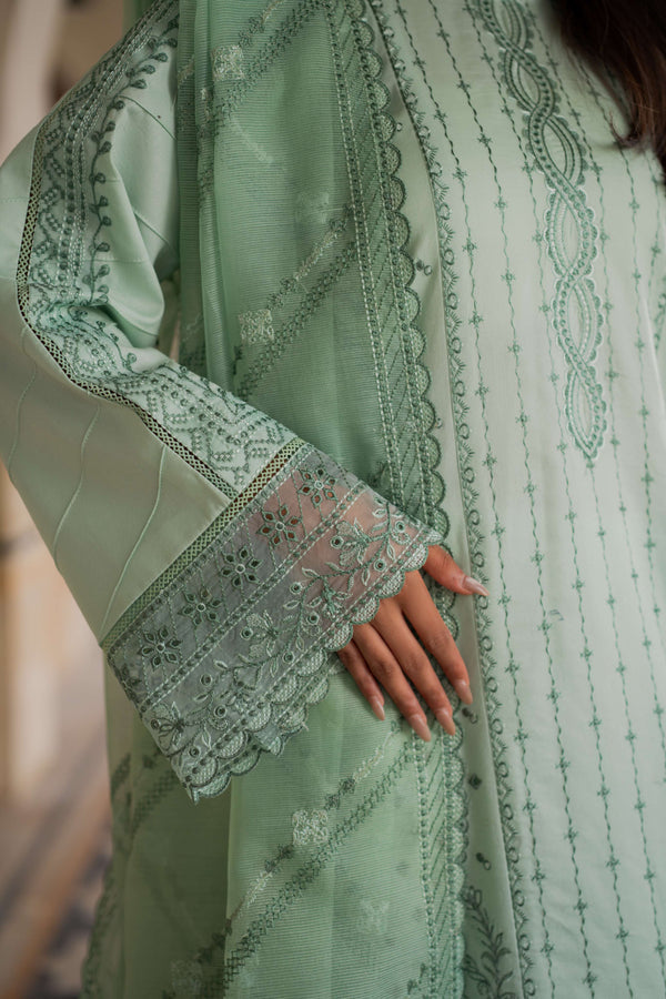 Azzal | Lawn 25 | LIME - Ladies Clothes - Maria Faisal