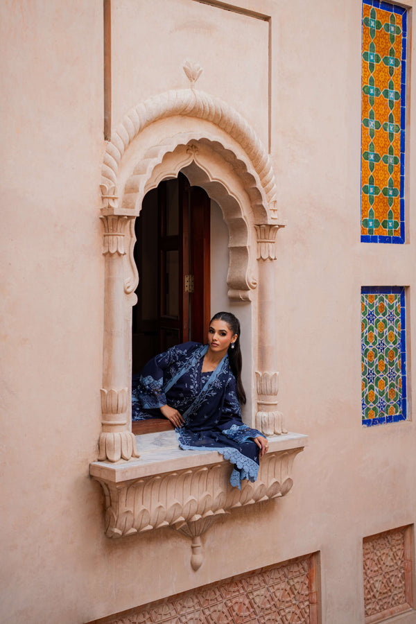 Azzal | Lawn 25 | MOONLIGHT - Ladies Clothes - Maria Faisal