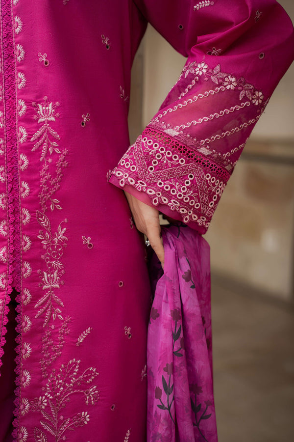 Azzal | Lawn 25 | ORCHID - Ladies Clothes - Maria Faisal