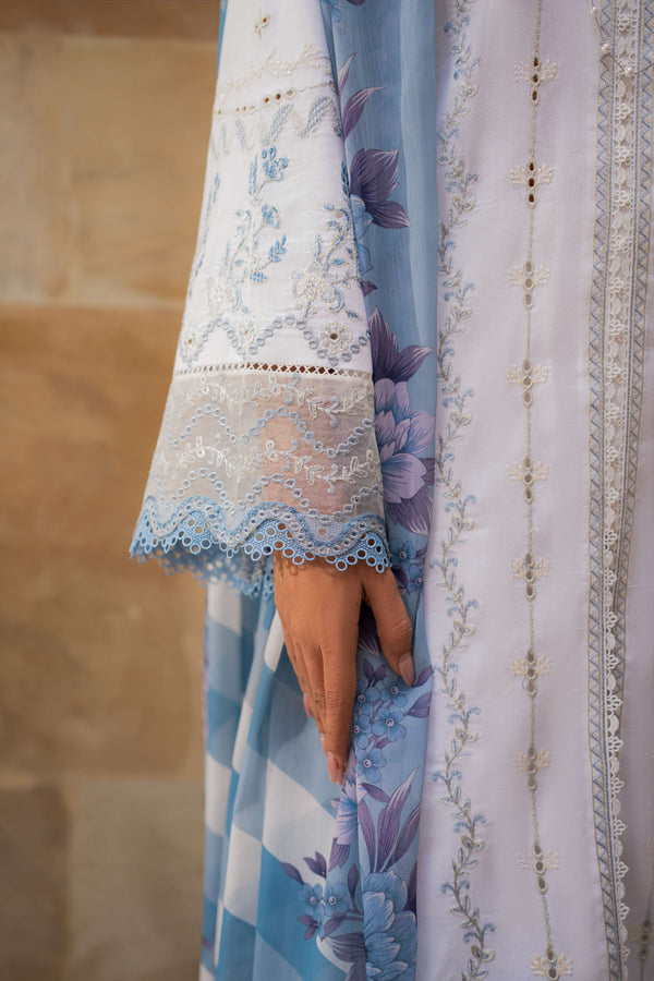 Azzal | Lawn 25 | IVORY - Ladies Clothes - Maria Faisal