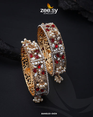 Bangles-0434 - Designer Dress with Intricate embroidery and embellishments. Shop elegent wedding dress at Maria Faisal.