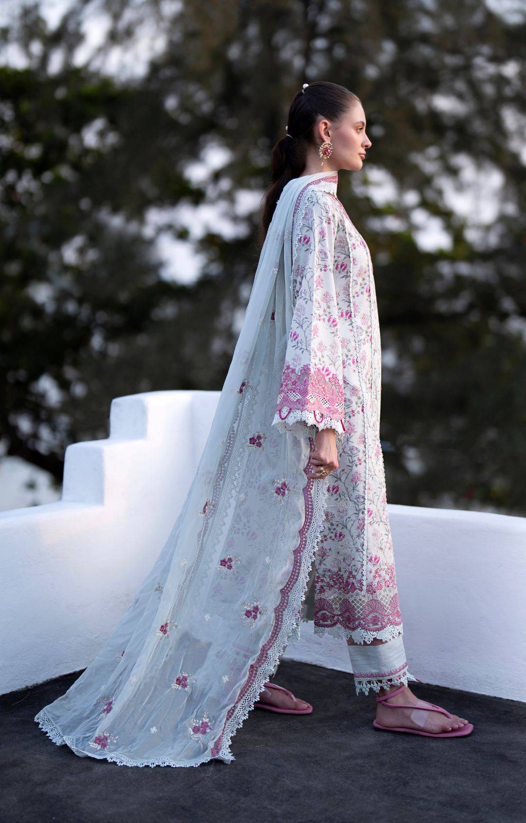 AJR Couture | Printakari Lawn 25 | Blush by Maria Faisal - Registered Vendor of : AJR Couture - type : Ladies Clothes - 100% original wedding dresses