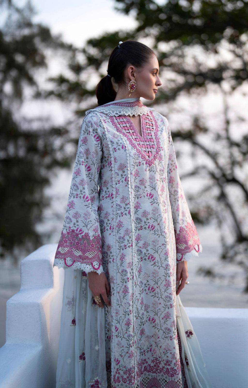 AJR Couture | Printakari Lawn 25 | Blush by Maria Faisal - Registered Vendor of : AJR Couture - type : Ladies Clothes - 100% original wedding dresses
