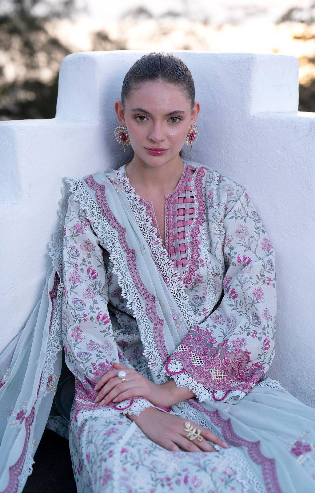 AJR Couture | Printakari Lawn 25 | Blush by Maria Faisal - Registered Vendor of : AJR Couture - type : Ladies Clothes - 100% original wedding dresses