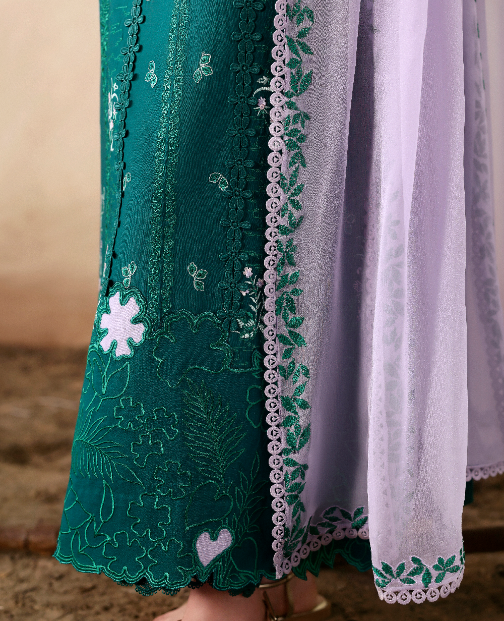 Republic Womenswear | Basics Pret | Wild Lilac - Luxury Dress - available at Maria Faisal in UK and USA.