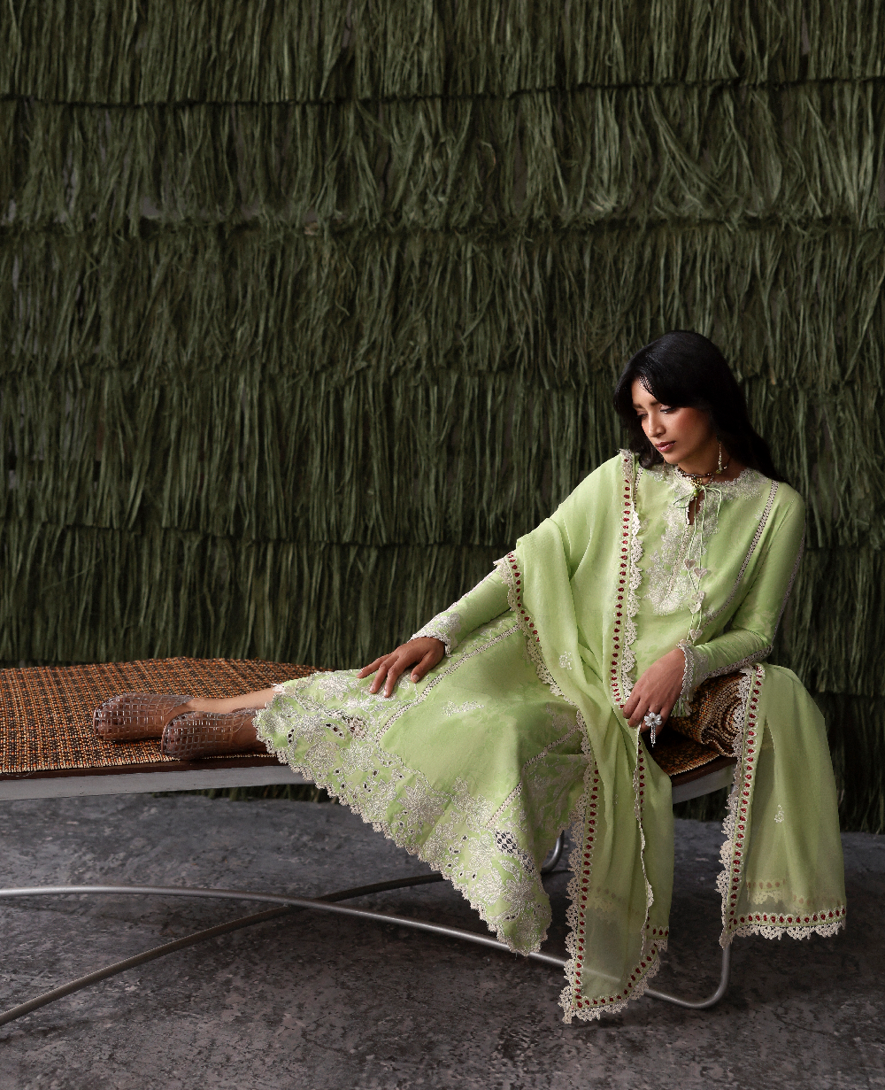 Republic Womenswear | Basics Pret | Orchard Charm - Luxury Dress - available at Maria Faisal in UK and USA.