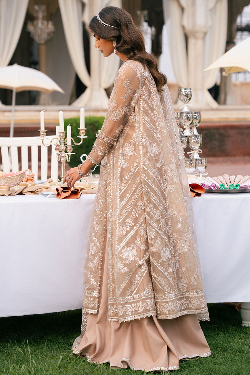 Cross Stitch | SS-25 RTW WEDDING EDIT-1 | BRONZE BLAZE - Wedding Dress - available at Maria Faisal in UK and USA.