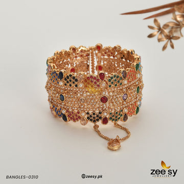 Bangles-0310 - Designer Dress with Intricate embroidery and embellishments. Shop elegent wedding dress at Maria Faisal.