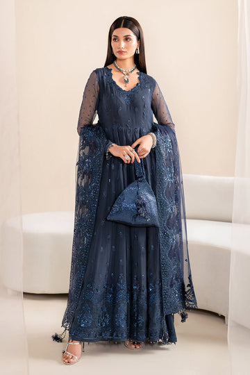 Baroque | Velvet Formals | CHIFFON UF-617 - Designer Dress with Intricate embroidery and embellishments. Shop elegent wedding dress at Maria Faisal.
