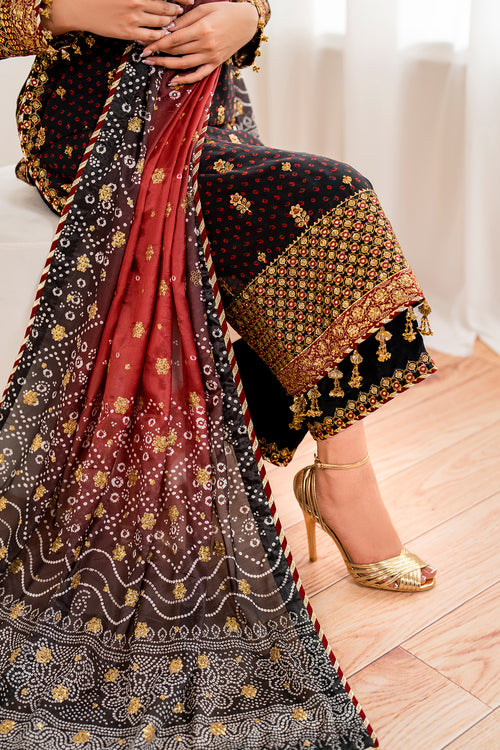 Baroque | Velvet Formals | CHIFFON UF-683 - Ladies Clothes