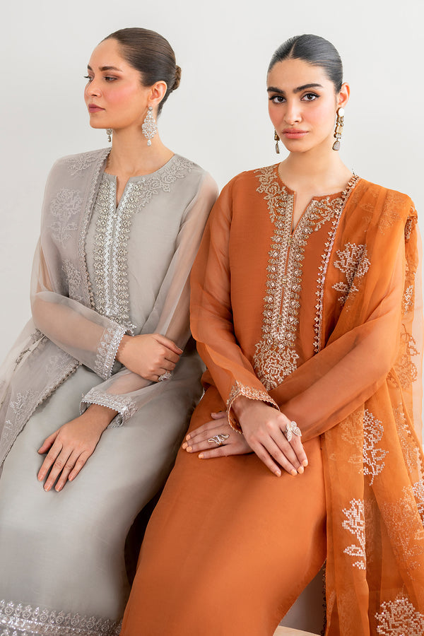 Baroque | Luxury Pret 24 | CHIFFON PR-987 - Designer Dress with Intricate embroidery and embellishments. Shop elegent wedding dress at Maria Faisal.