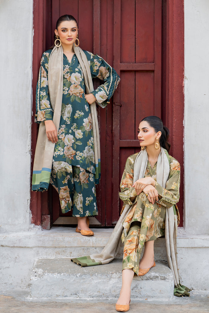 Baroque | Luxury Pret 24 | VISCOSE UF-733 - Designer Dress with Intricate embroidery and embellishments. Shop elegent wedding dress at Maria Faisal.