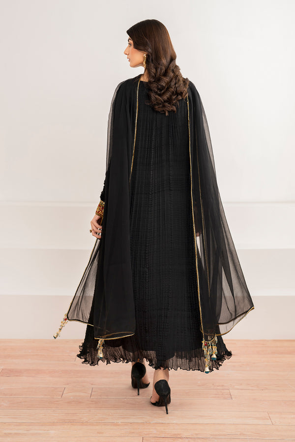 Baroque | Luxury Pret 24 | CRUSH CHIFFON PR-992 - Designer Dress with Intricate embroidery and embellishments. Shop elegent wedding dress at Maria Faisal.