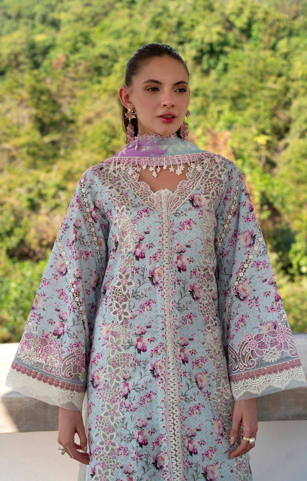 AJR Couture | Printakari Lawn 25 | Charlotte by Maria Faisal - Registered Vendor of : AJR Couture - type : Ladies Clothes - 100% original wedding dresses