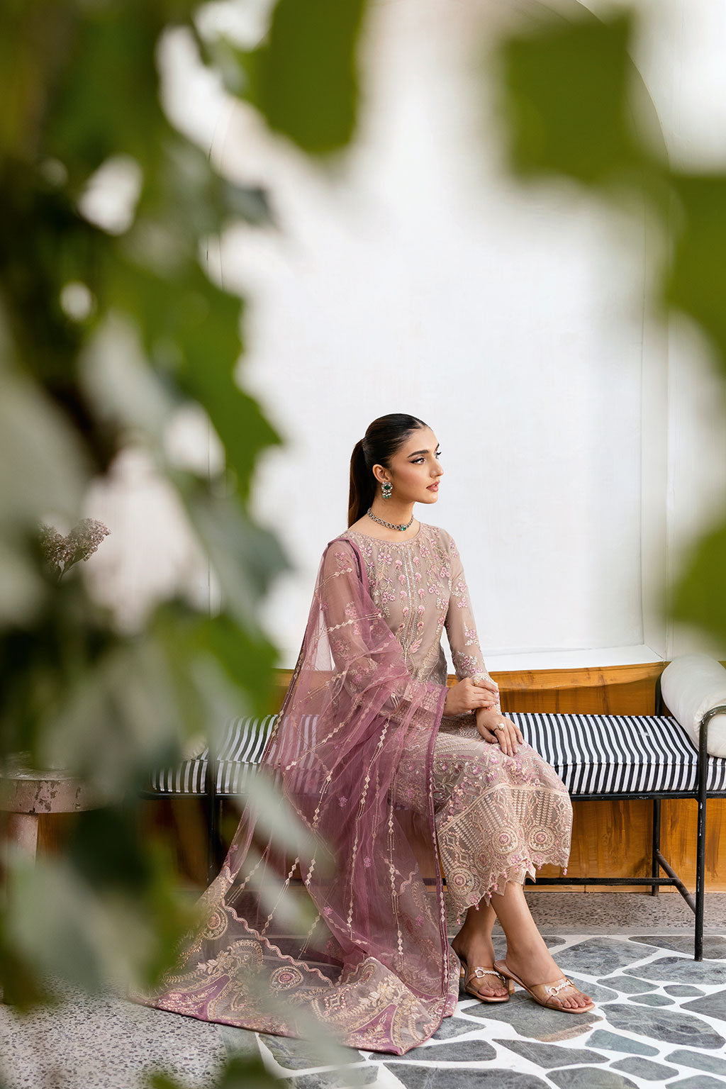 Ramsha | Chevron Chiffon Collection | A-1009 - Ladies Clothes