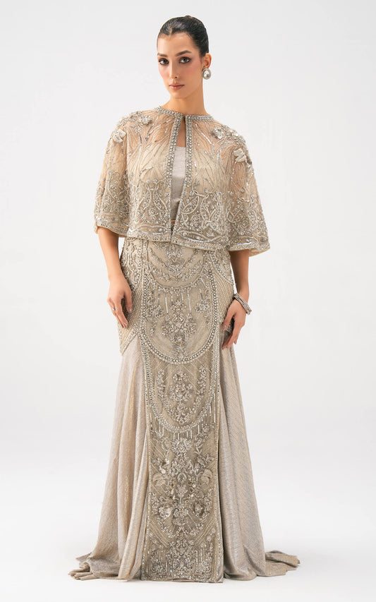 Asifa and Nabeel | Lyle Luxury Formals 25 | Celeste Embellished Gown - Ladies Clothes - Maria Faisal