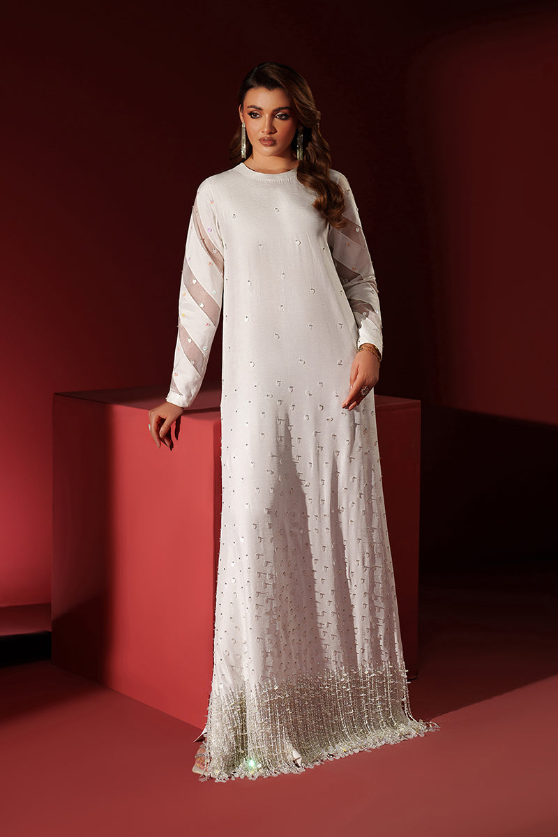 Fozia Khalid | Ombre Luxe | Celestia - Luxury Dress - available at Maria Faisal in UK and USA.