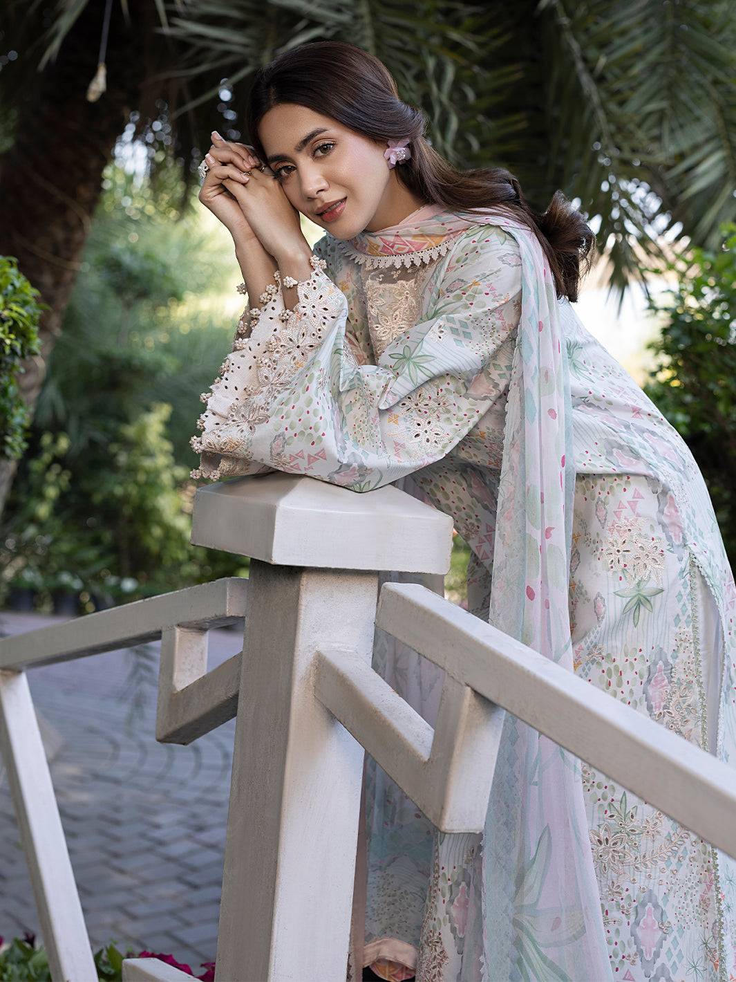 Izel | Oh Spring Lawn 25 | CLEO by Maria Faisal - Registered Vendor of : Izel - type : Ladies Clothes - 100% original wedding dresses