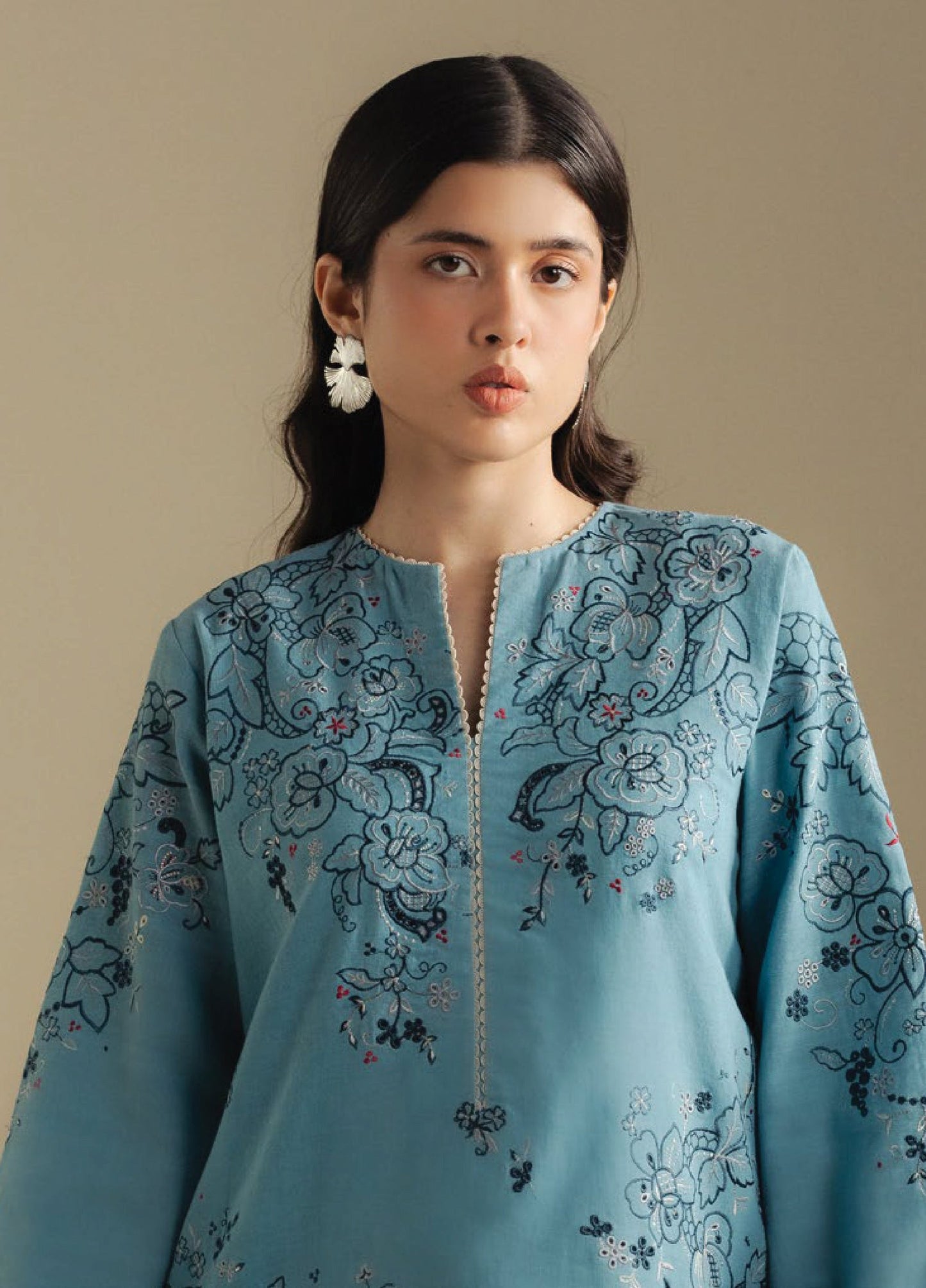Zara Shahjahan | Coco Winter 25 |Laurel-9B - Casual Dress - available at Maria Faisal in UK and USA.