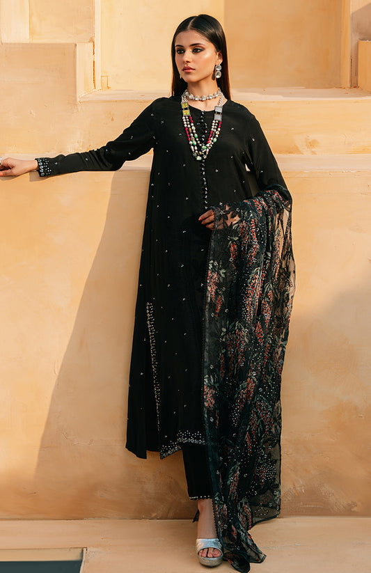 Cross Stitch | Eid Collection | BLACK DAHLIA - Maria Faisal