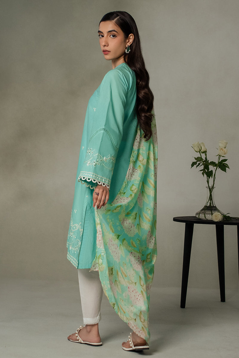 Cross Stitch | Eid Collection | SEA GREEN - Maria Faisal