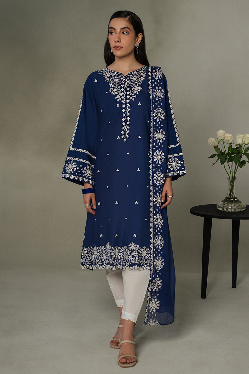 Cross Stitch | Eid Collection | MIDNIGHT BLUE - Maria Faisal