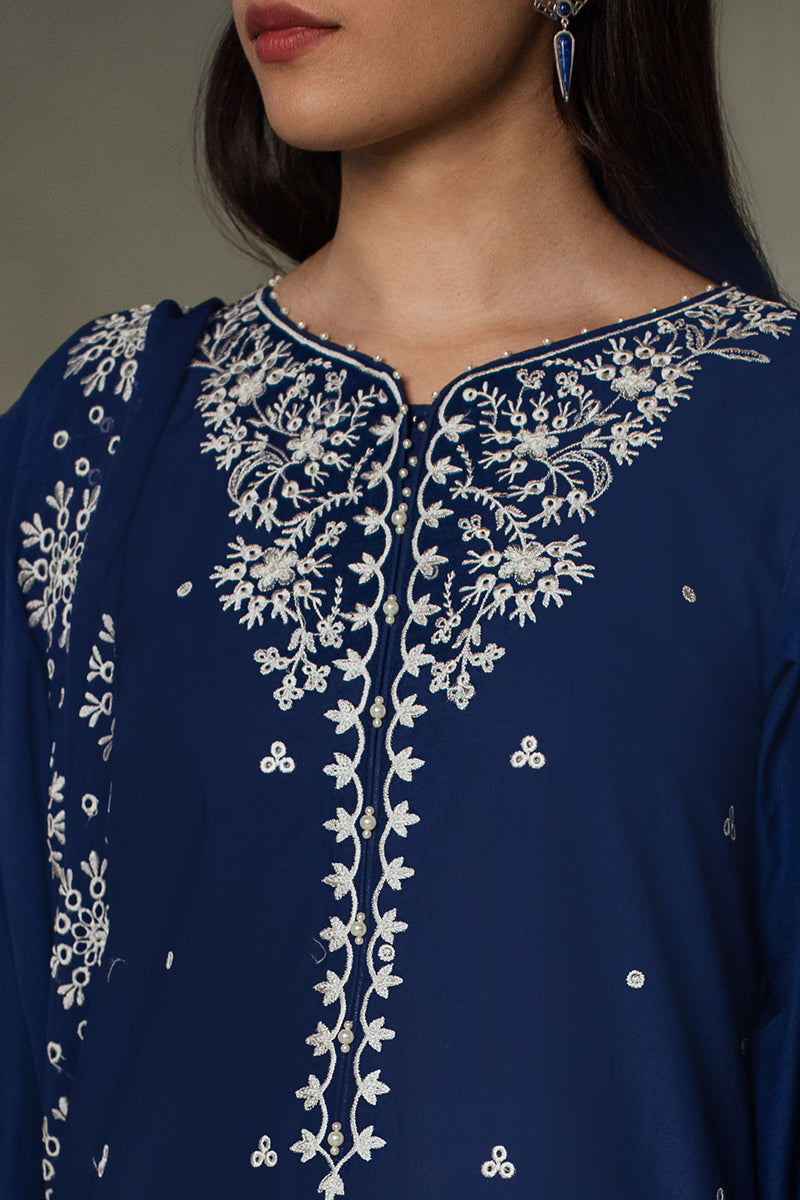 Cross Stitch | Eid Collection | MIDNIGHT BLUE - Maria Faisal