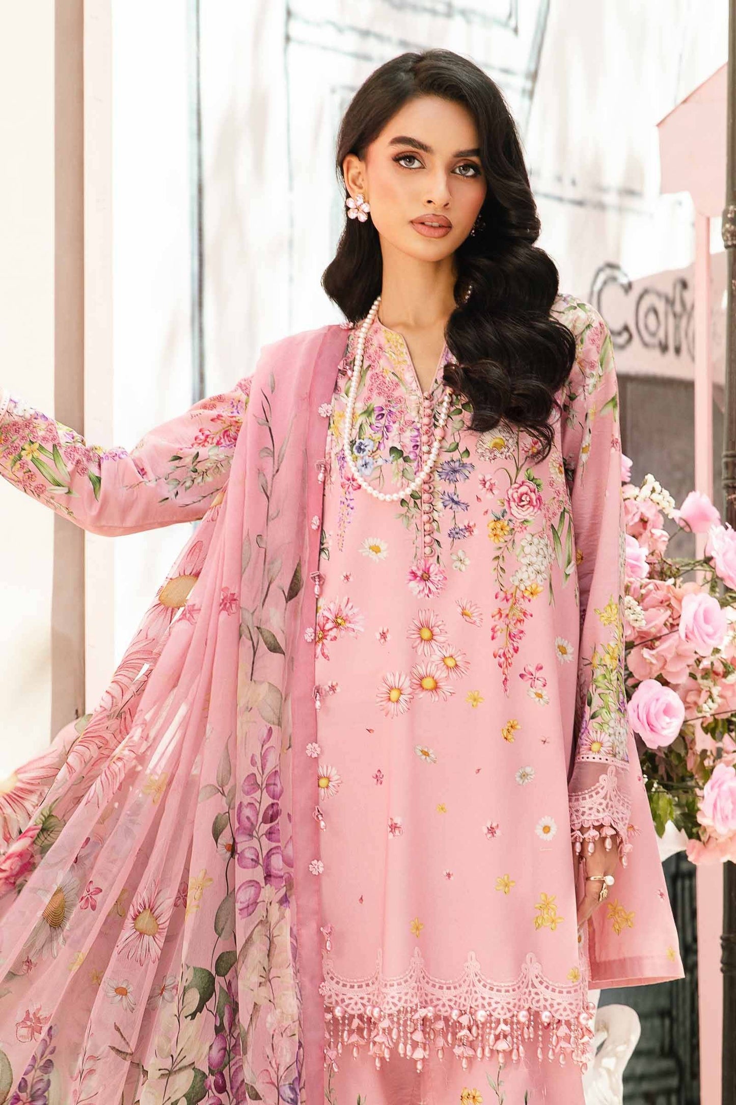 Maria B | M Prints Summer 25 | MPT-2603-B by Maria Faisal - Registered Vendor of : Maria B - type : Ladies Clothes - 100% original wedding dresses