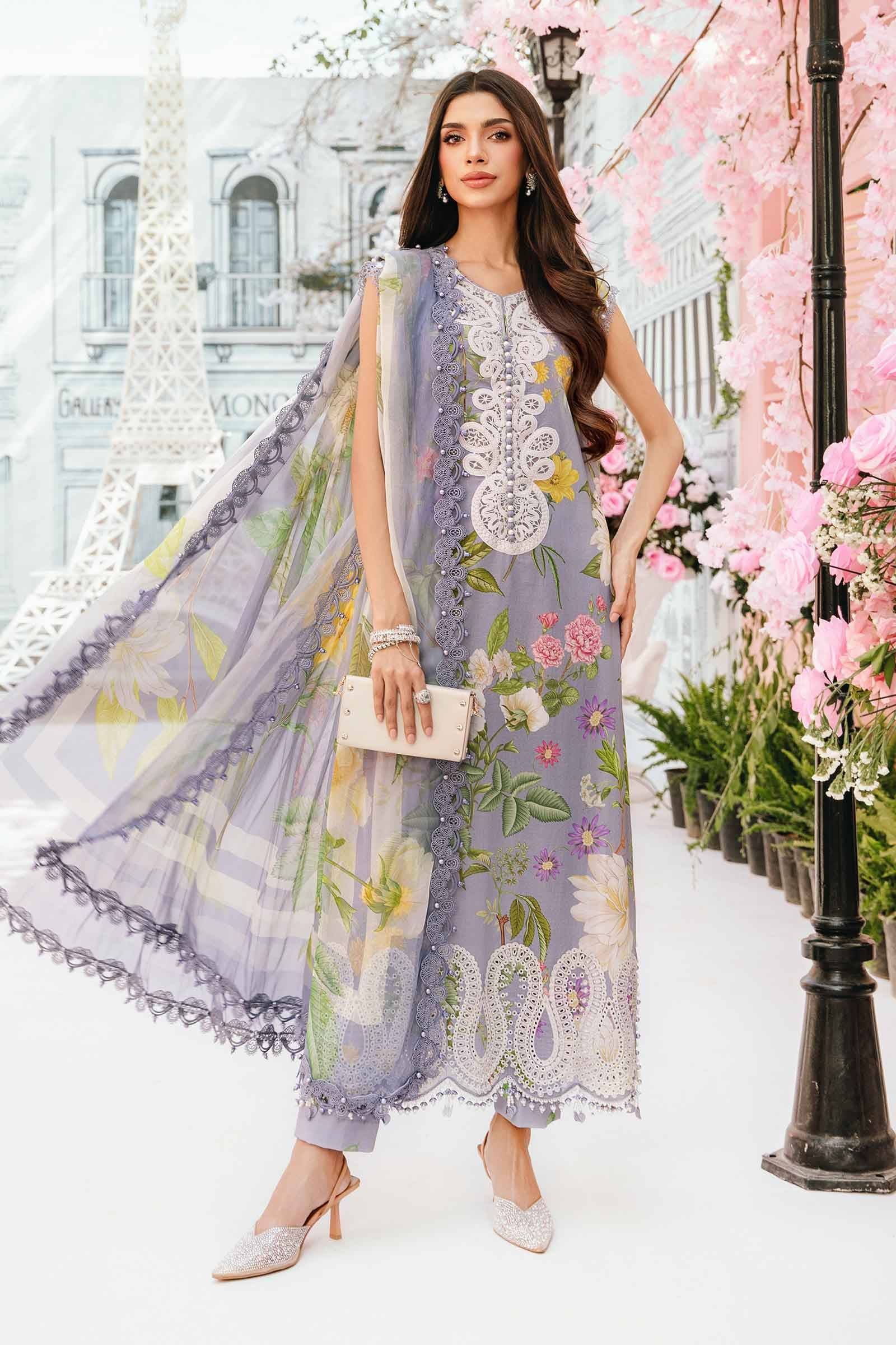 Maria B | M Prints Summer 25 | MPT-2604-A by Maria Faisal - Registered Vendor of : Maria B - type : Ladies Clothes - 100% original wedding dresses