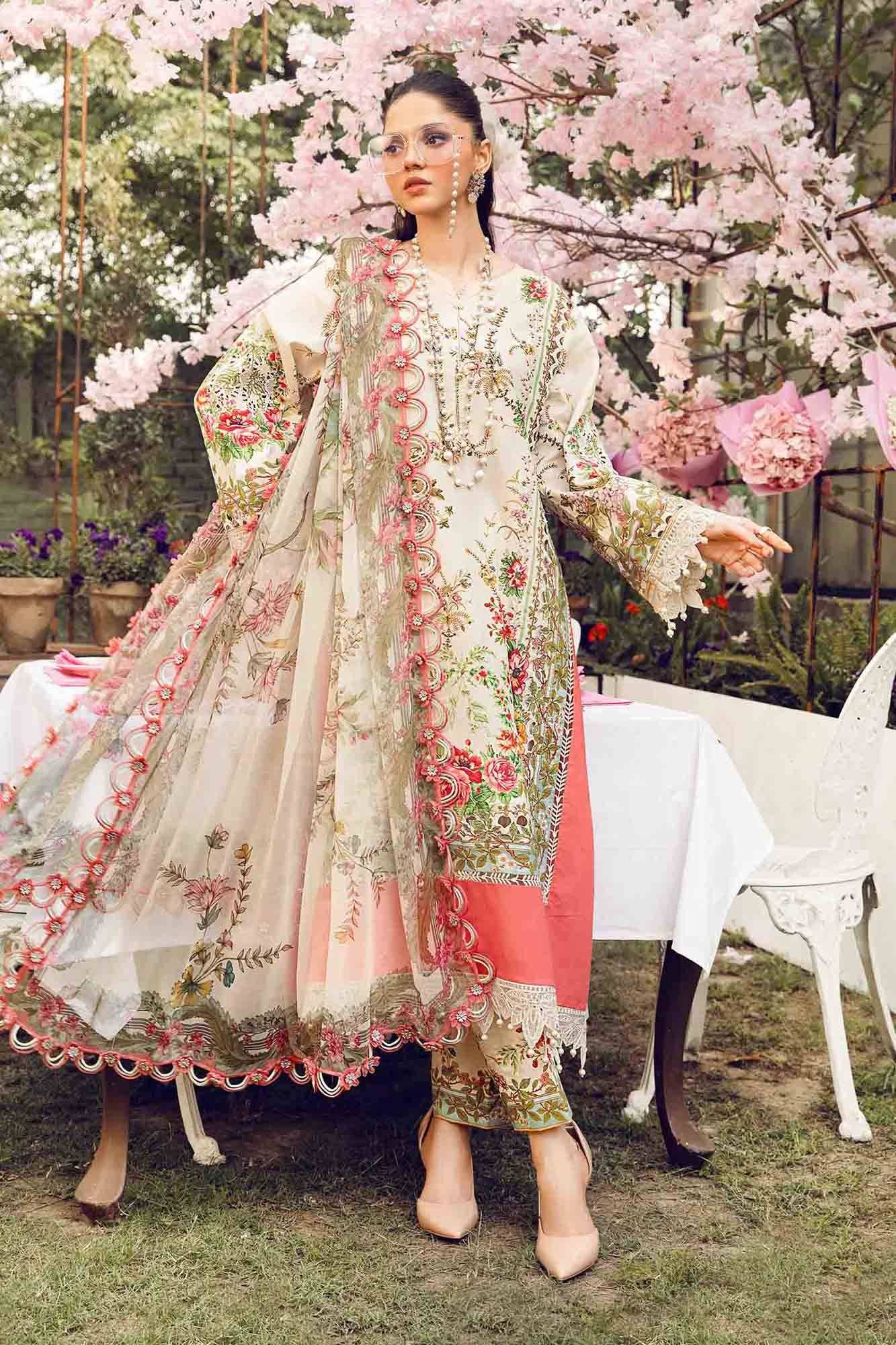 Maria B | M Prints Summer 25 | MPT-2605-A by Maria Faisal - Registered Vendor of : Maria B - type : Ladies Clothes - 100% original wedding dresses