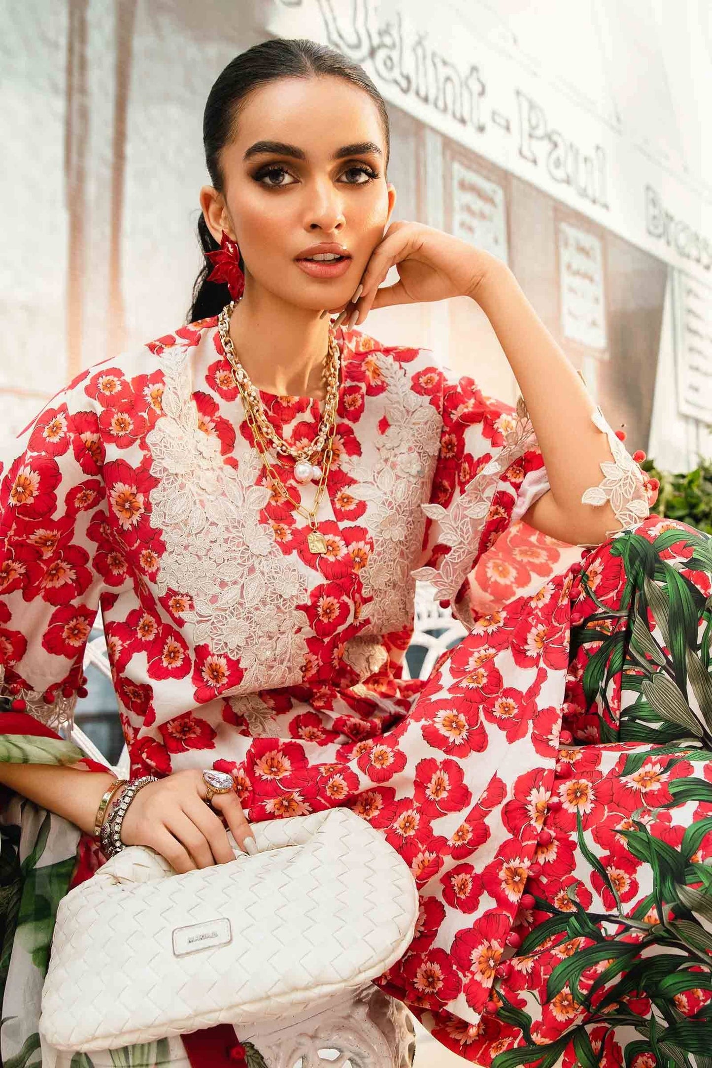 Maria B | M Prints Summer 25 | MPT-2606-B by Maria Faisal - Registered Vendor of : Maria B - type : Ladies Clothes - 100% original wedding dresses