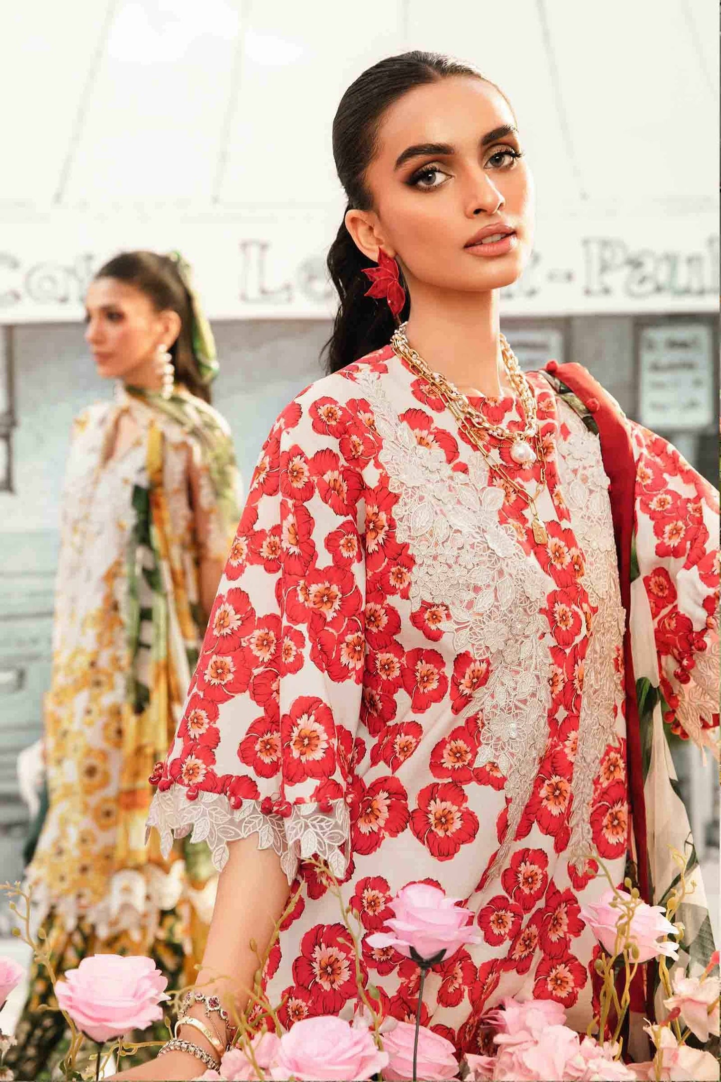 Maria B | M Prints Summer 25 | MPT-2606-B by Maria Faisal - Registered Vendor of : Maria B - type : Ladies Clothes - 100% original wedding dresses